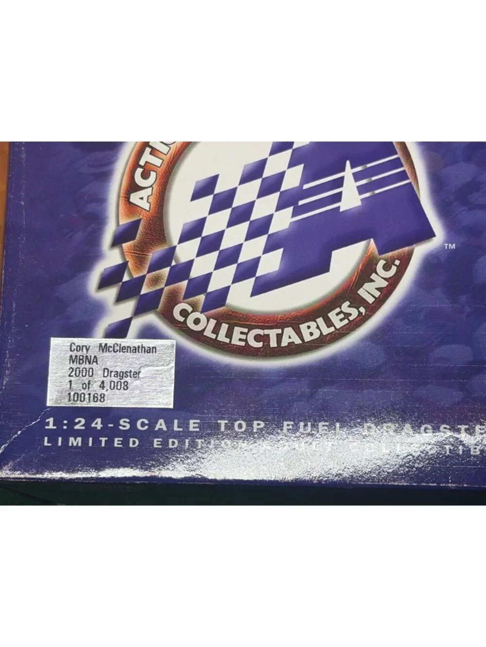 Action Racing Collectibles MBNA 1:24 Scale Top Fuel Dragster Model Limited Edit.